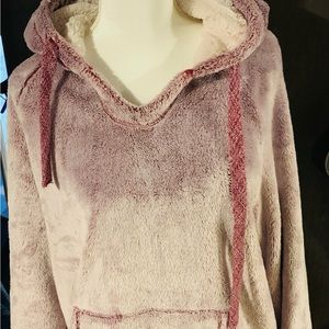 Green Tea Furry Hoodie.  Size XL